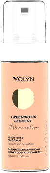 Pianka do mycia twarzy Yolyn Greenbiotic Ferment rozświetlająca Bardzo Borówkowa 150 ml (5901785008029)