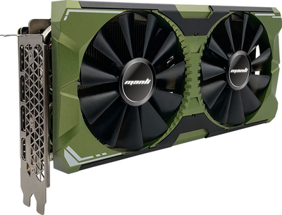 Видеокарта Manli PCI-Ex GeForce RTX 4070 12GB GDDR6X (192bit) (2475/21000) (1 x HDMI, 3 x DisplayPort) (N71340700M25451)