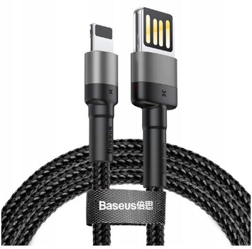 Kabel Baseus Cafule Cable USB for Lightning Special Edition 2.4 A 1 m Black (CALKLF-GG1)