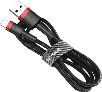 Kabel Baseus Cafule Cable USB For lightning 2.4 A 0.5 m Red/Black (CALKLF-A19)