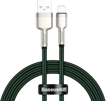 Кабель Baseus Cafule Series Metal Data Cable USB to IP 2.4 А 1 м Green (CALJK-A06)