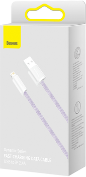 Кабель Baseus Dynamic Series Fast Charging Data Cable USB to iP 2.4 A 2 м Purple (CALD000505)