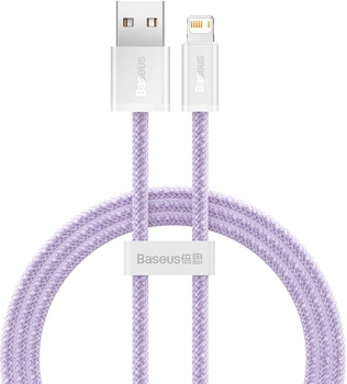 Кабель Baseus Dynamic Series Fast Charging Data Cable USB to iP 2.4 A 1 м Purple (CALD000405)