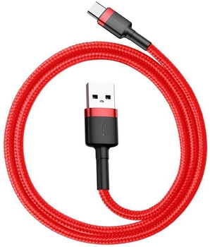Кабель Baseus Cafule Cable USB for Type-C 3 А 0.5 м Red (CATKLF-A09)