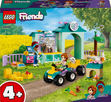 Zestaw klocków Lego Friends Lecznica dla zwierząt gospodarskich 161 części (42632)