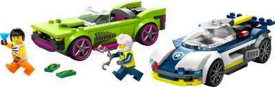 Zestaw klocków Lego City Pościg za muscle car na radiowozie 213 części (60415)