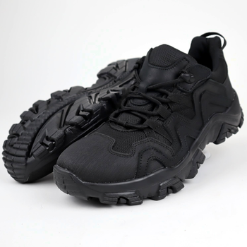 Кросівки тактичні шкіряні OKSY TACTICAL Black демісезонні весна/літо/осінь 42 розмір
