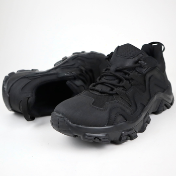 Кросівки тактичні шкіряні OKSY TACTICAL Black демісезонні весна/літо/осінь 42 розмір
