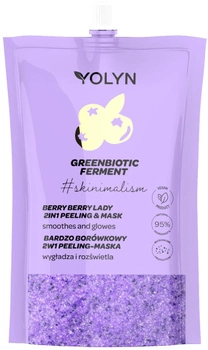 Peeling-maska do twarzy Yolyn Greenbiotic Ferment rozświetlający Bardzo Borówkowy 50 ml (5901785007947)