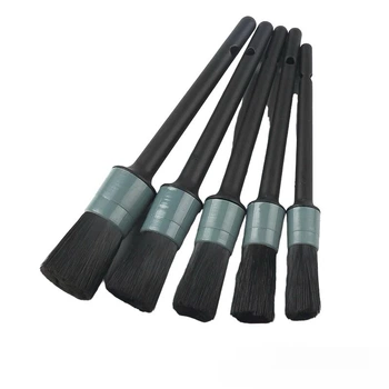 Набор щеток для детейлинга DETAILER Detail Cleaning Brush Set 5 pc silver DE/AL/DCB/S