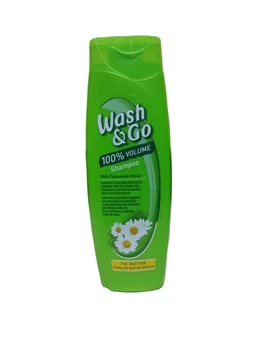 Шампунь для тусклого волосся з екстрактом ромашки Wash & Go 400ml.