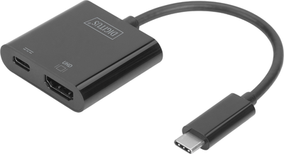 Адаптер Digitus HDMI - USB Type-C PD Black (4016032451495)