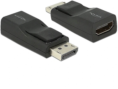 Адаптер Delock DisplayPort 1.2 - HDMI M/F Black (4043619656851)