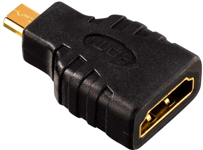 Adapter Hama HDMI - micro HDMI F/M Black (4007249398635)