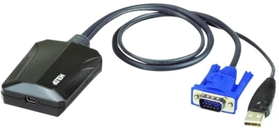 Adapter konsoli Aten Laptop USB Console CV211 Black (4719264644788)