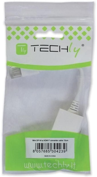 Adapter Techly mini DisplayPort (Thunderbolt) - HDMI White (8057685304239)