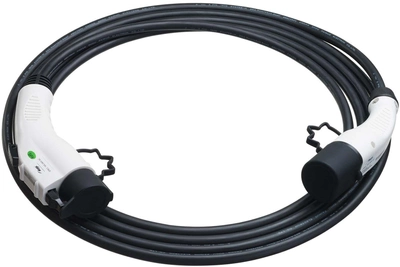 Kabel Akyga do ładowania samochodów elektrycznych Type1/Type2 16A 6 m Black (5901720135582)
