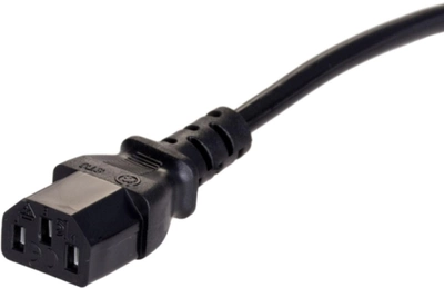 Kabel zasilający Akyga IEC-C13 1.5 m Black (5901720135407)