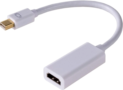 Кабель адаптер Akyga HDMI - mini DisplayPort F/M 0.15 м White (5901720133335)
