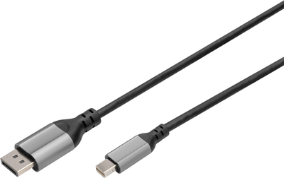Кабель адаптер Digitus mini DisplayPort - DisplayPort M/M 2 м Black (4016032484226)