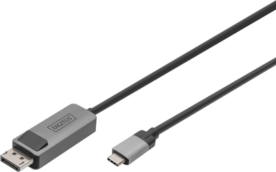 Кабель адаптер Digitus USB Type-C - DisplayPort M/M 2 м Black (4016032483908)