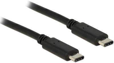 Kabel Delock USB Type-C - USB Type-C M/M 1 m Black (4043619836734)