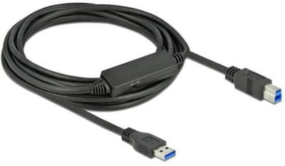 Kabel Delock USB Type-A - USB Type-B M/M 5 m Black (4043619853793)