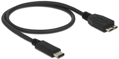 Kabel Delock USB Type-C - micro-USB M/M 0.5 m Black (4043619836765)
