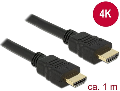 Kabel Delock HDMI M/M 1 m Black (4043619847525)