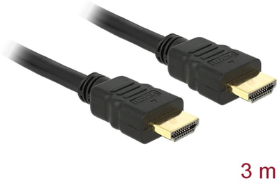 Kabel Delock HDMI M/M 3 m Black (4043619844081)
