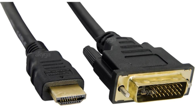 Kabel kątowy Delock DVI-D - DVI-D M/M 5 m Black (4043619858965)