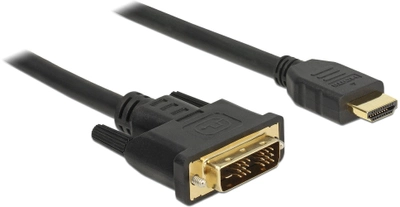 Кабель адаптер Delock DVI-D - HDMI M/M 5 м Black (4043619855865)