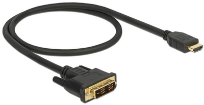 Kabel adapter Delock HDMI - DVI-D M/M 0.5 m Black (4043619856510)