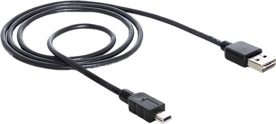 Kabel Delock USB Type-A - mini-USB M/M 1 m Black (4043619833627)
