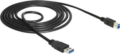 Kabel Delock USB Type-A - USB Type-B M/M 1.5 m Black (4043619850679)