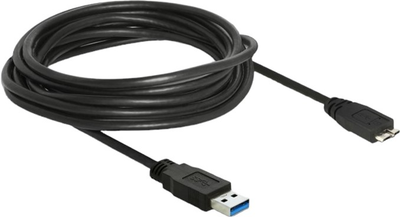 Kabel Delock USB Type-A - micro-USB M/M 1 m Black (4043619850723)