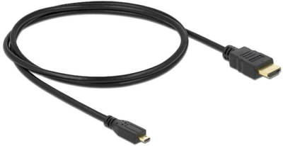 Kabel Delock HDMI A - HDMI D M/M 1 m Black (4043619826612)