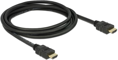 Kabel Delock HDMI A - HDMI A M/M 1 m Black (4043619847136)