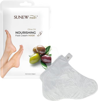 Маска для ніг SunewMed+ омолоджуючі у формі шкарпеток Olive Oil (5900378737209)