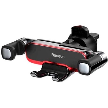 Автотримач для телефону Baseus SUYL-HU01 Mr Hui Gravity Car Mount на дефлектор (затискач) гравітаційний в машину для смартфона/телефону Чорний