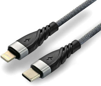 Kabel Everactive USB Type-C - Lightning 1 m Gray (5903205772213)