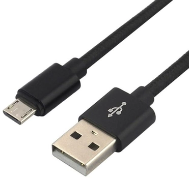 Kabel Everactive USB Type-A - micro-USB M/M 2 m Black (5903205771544)