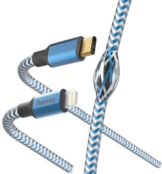 Kabel Hama USB Type-C - Lightning M/M 1.5 m Blue (4047443412638)