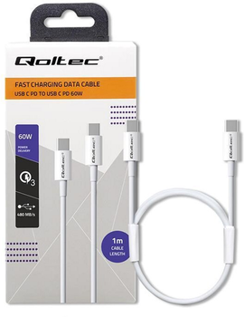 Kabel iBOX USB Type-A - Lightning M/M 1 m White (5901443053385)