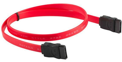 Kabel Lanberg SATA III M/M 0.5 m Red (5901969413120)
