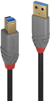 Kabel Lindy USB Type-A - USB Type-B M/M 5 m Black (4002888367448)