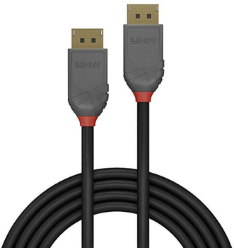 Kabel Lindy Anthra Line DisplayPort M/M 5 m Black (4002888364843)