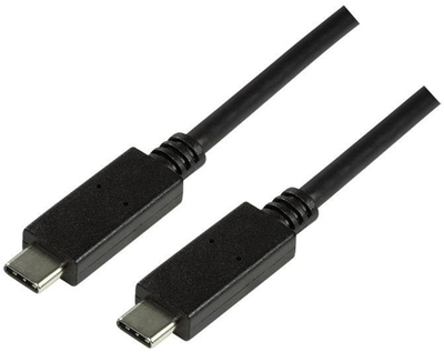 Kabel LogiLink USB Type-C 3.2 M/M 1 m Black (4052792050455)