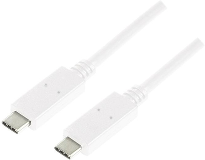 Kabel LogiLink USB Type-C 3.2 M/M 1 m White (4052792050479)