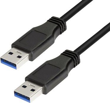 Kabel LogiLink USB Type-A M/M 1 m Black (4052792001013)